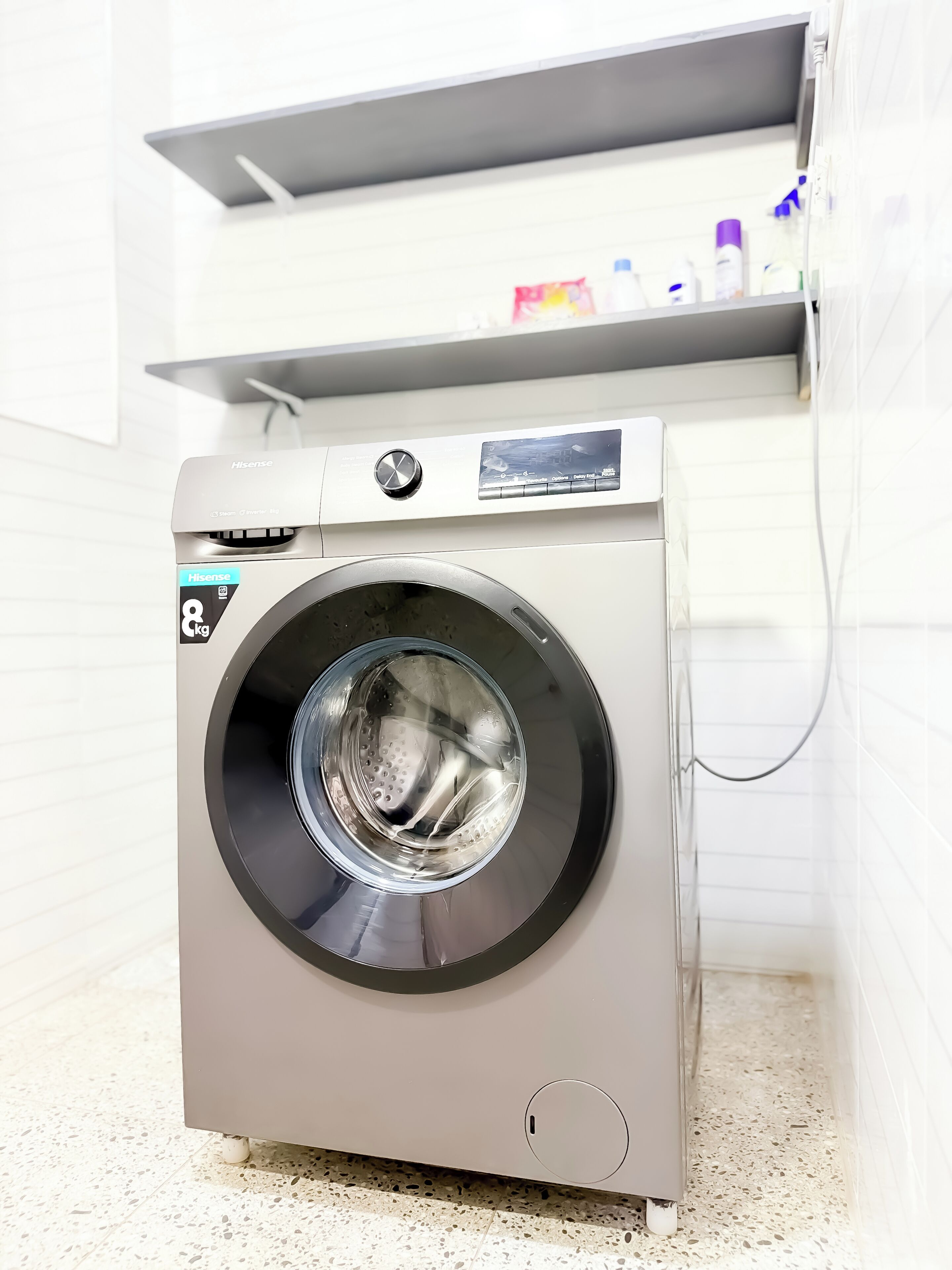 Familie appartement, balkon, uitzicht op stad | Badkamer | Pantoffels