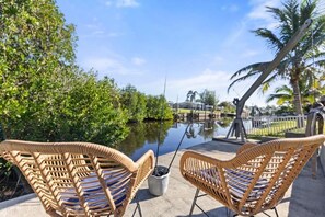 Family House, 4 Bedrooms, Lanai, Canal View | Terrace/patio - Port Charlotte Waterfront Home (Port Charlotte)