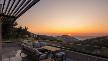 Villa, 4 chambres, non-fumeur, vue mer | Terrasse/Patio