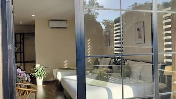 Family Triple Room, Mountain View | Desk, laptop workspace, free WiFi