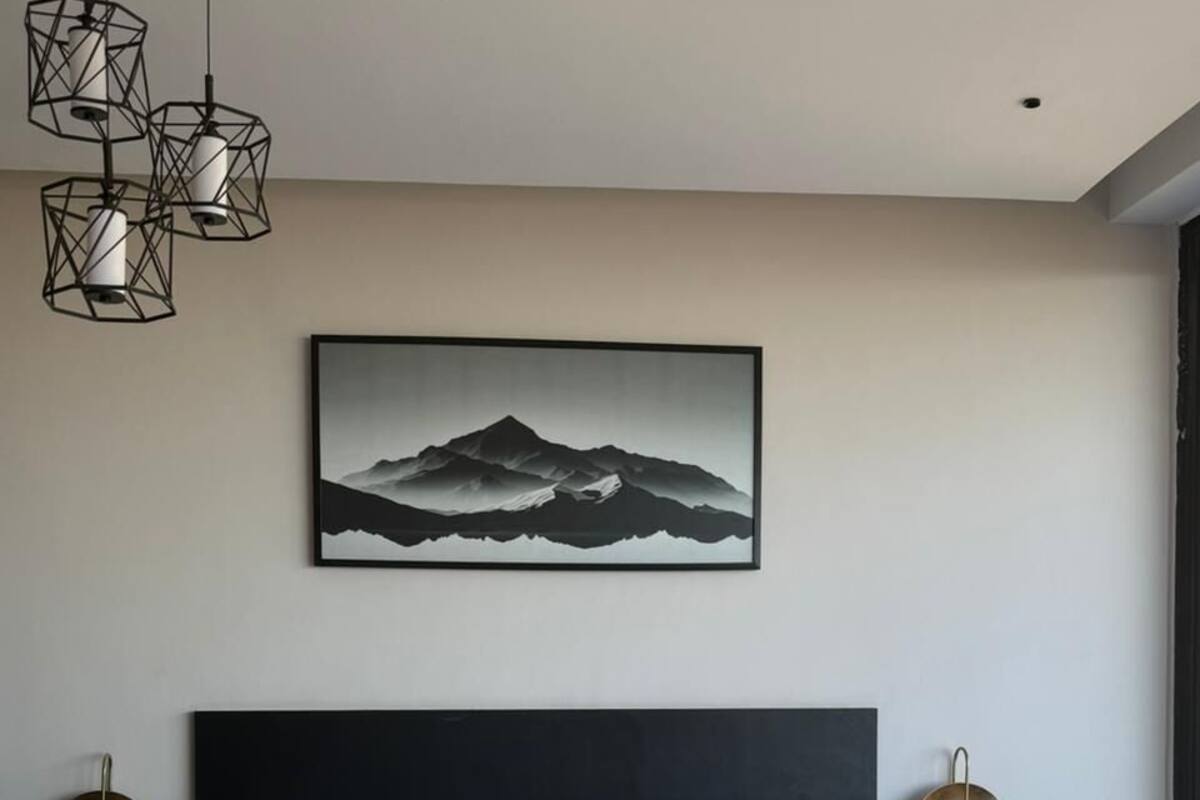 Deluxe tweepersoonskamer, balkon, uitzicht op bergen | Gratis wifi