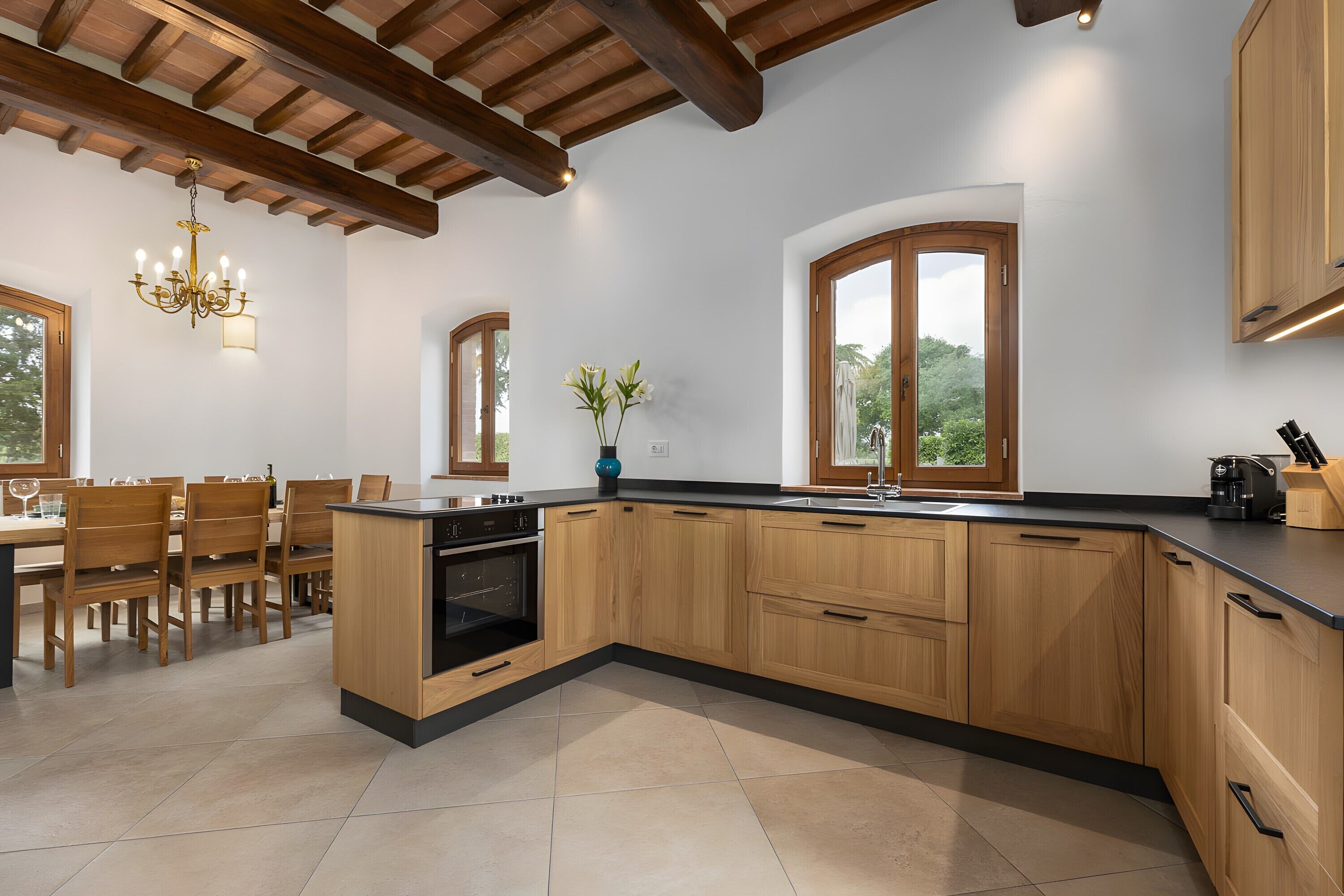 Fridge, stovetop, dishwasher, toaster