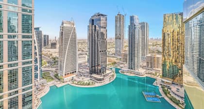 Free housekeeping visits during your stay - StayShort - Trendy 1BR in JLT that Sleeps 4 with Lake Views!