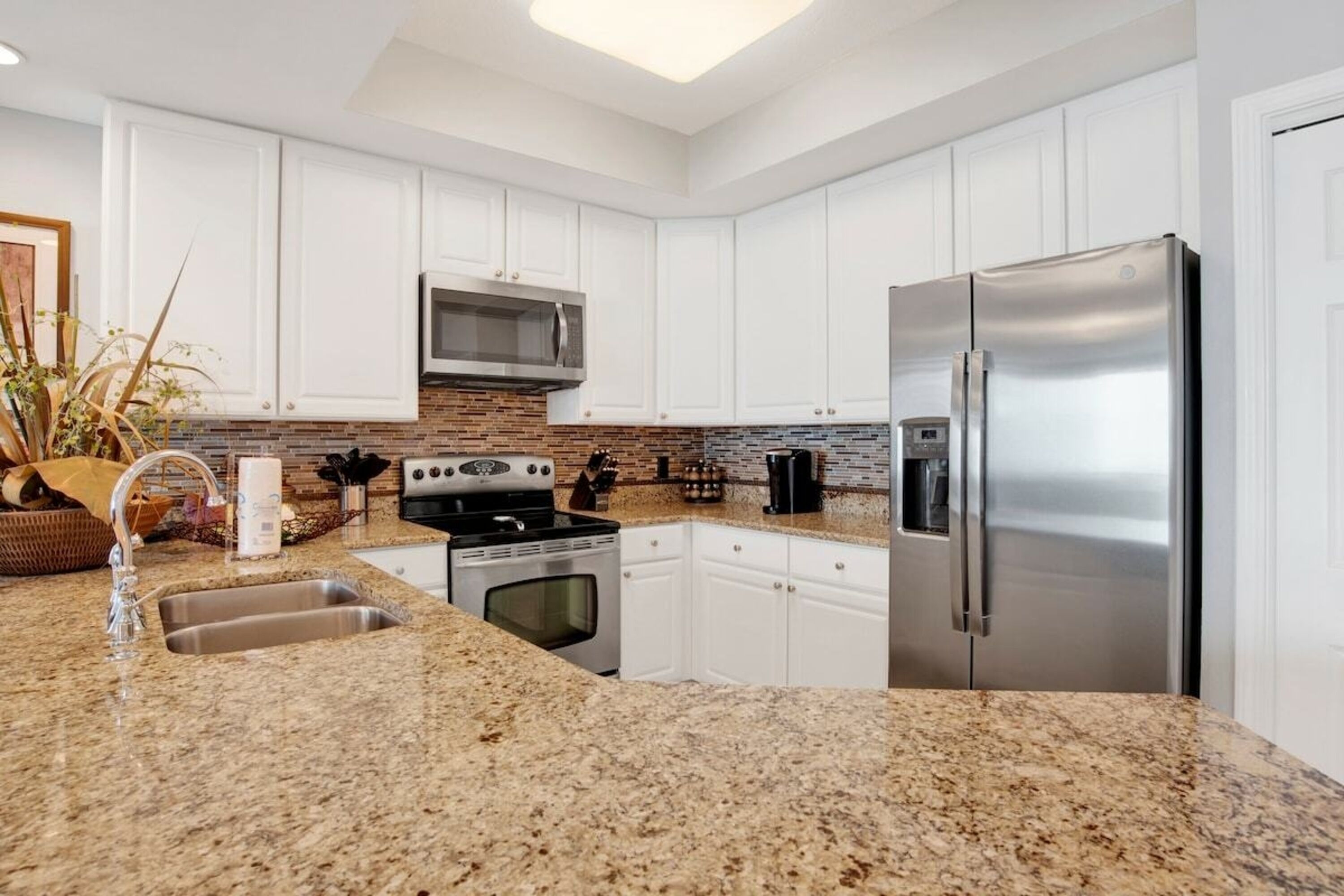 特色公寓式客房, 3 间卧室, 桑拿浴, 海滩景观 | 私人厨房 | 冰箱、微波炉、烤箱、炉灶