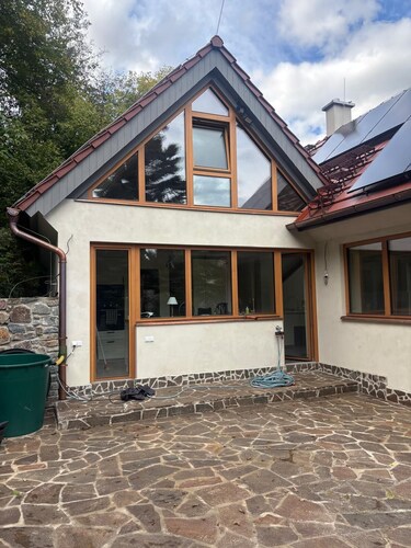 Self-sufficient eco-house: water, electricity, internet