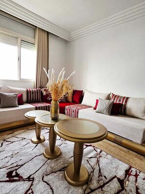Living area - Sunset Ocean View – Vue imprenable sur la mer (Rabat)