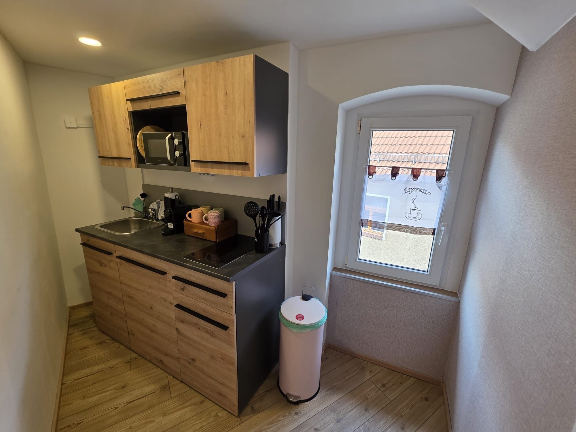 Frigorífic, placa de cuina, cafetera i tetera i bullidora elèctrica 