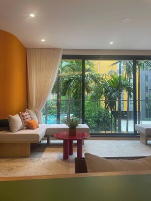 Room, 1 Bedroom, Accessible, Balcony | Living room - Room-phuket, Best Location, Full Furnish (Wichit)