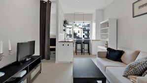 Apartment, 1 Bedroom, Garden View | Living room - Light and Cozy Pearl, in Central Oslo (Oslo)