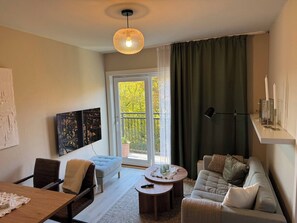 Apartment, 1 Bedroom, Smoking, Balcony | Living room - Beautiful top Apartment in the Heart of Oslo! (Oslo)