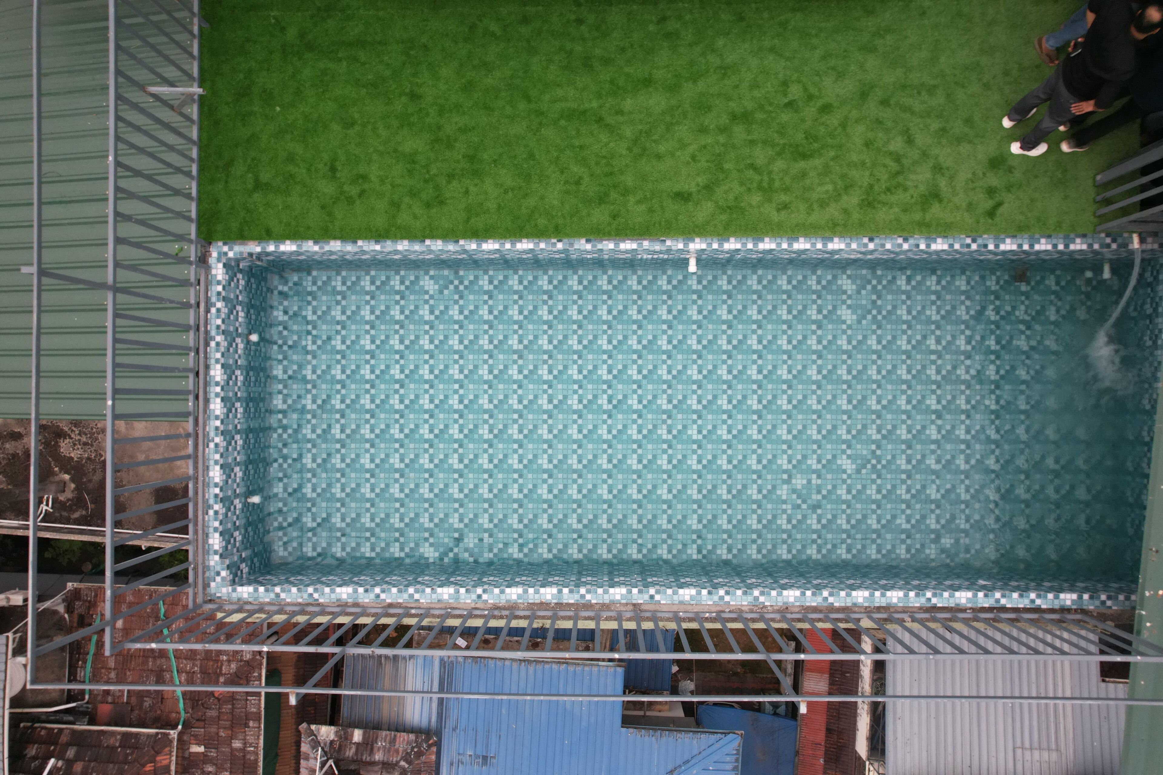 Piscine sur le toit
