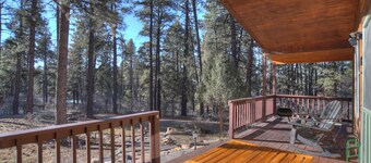 New Listing! Forest Lake Hideout | Private Cabin Surrounded by Pines | Deck