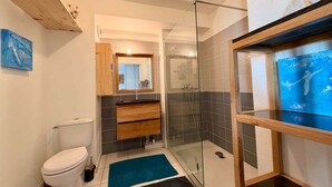 Shower, hair dryer