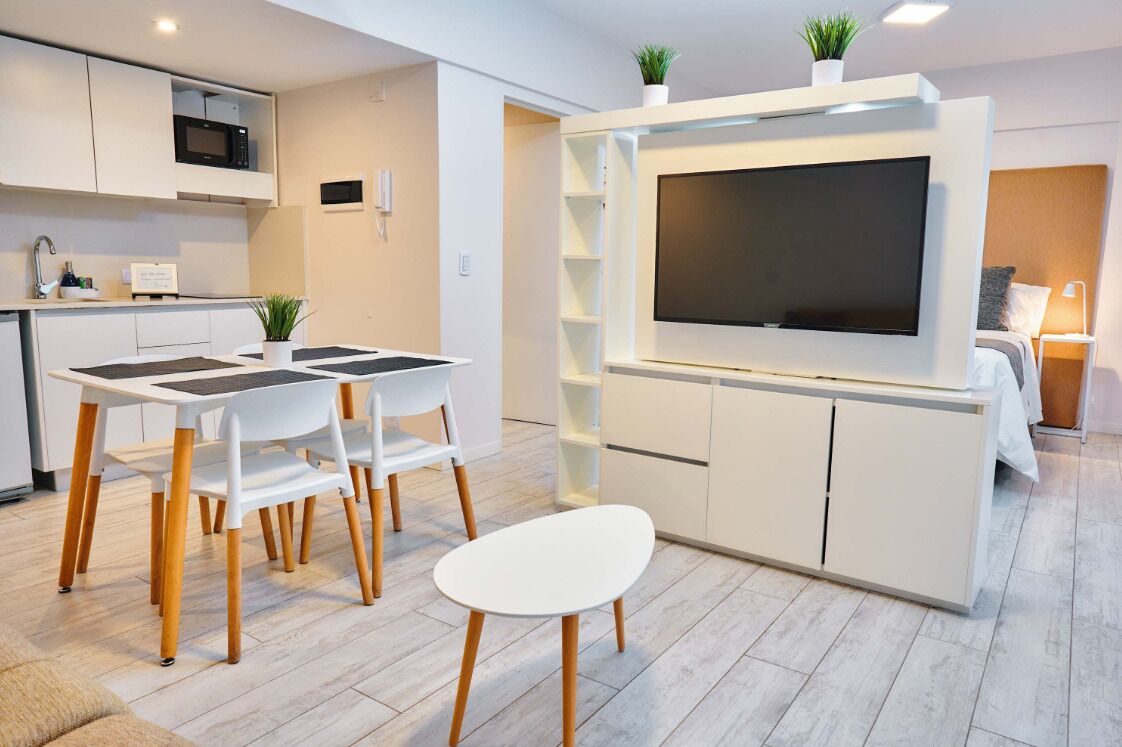 Stúdíóíbúð | Stofa