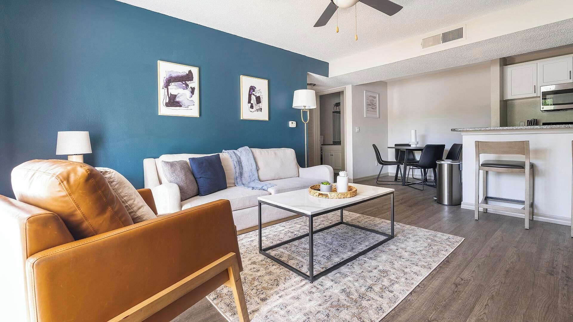 Apartment (2 Bedrooms) | Living area | 50-inch TV with digital channels