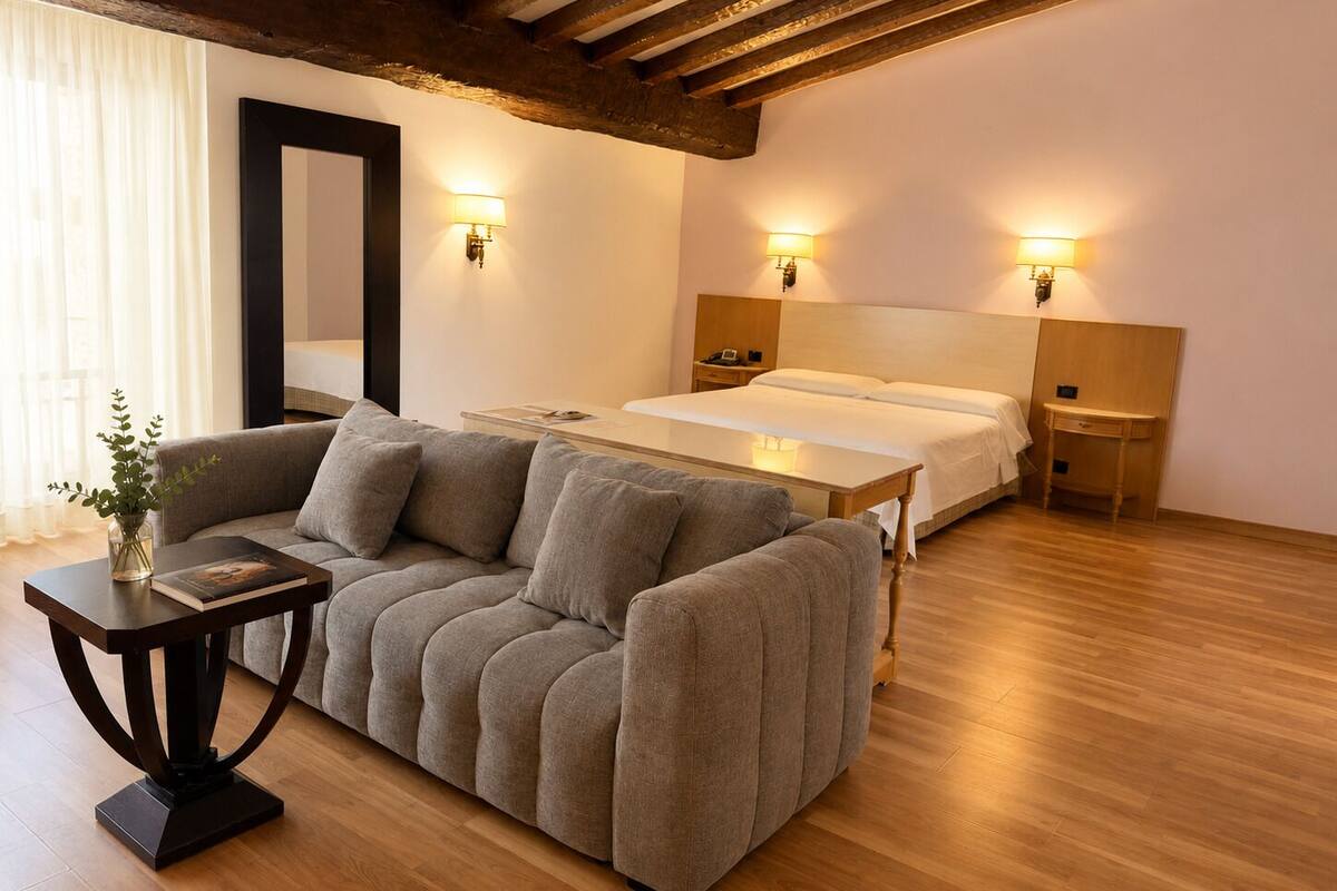 Junior Suite, Garden View | In-room safe, soundproofing, iron/ironing board (on request)