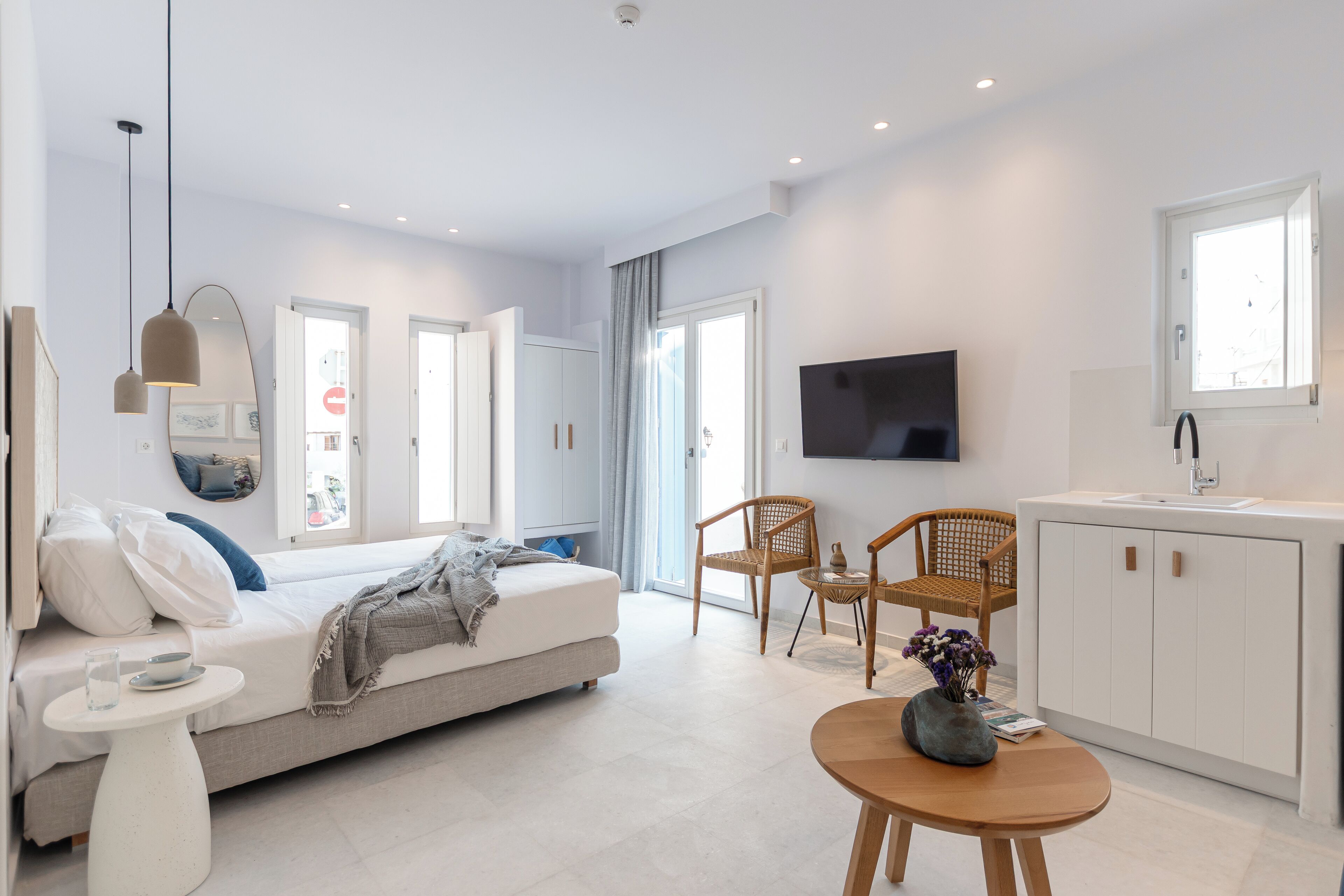 Studio, Balcony, City View | Private kitchen