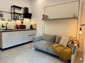 Deluxe Studio, Kitchenette | Individually decorated, individually furnished, iron/ironing board - Vatican City Deluxe (Rome)