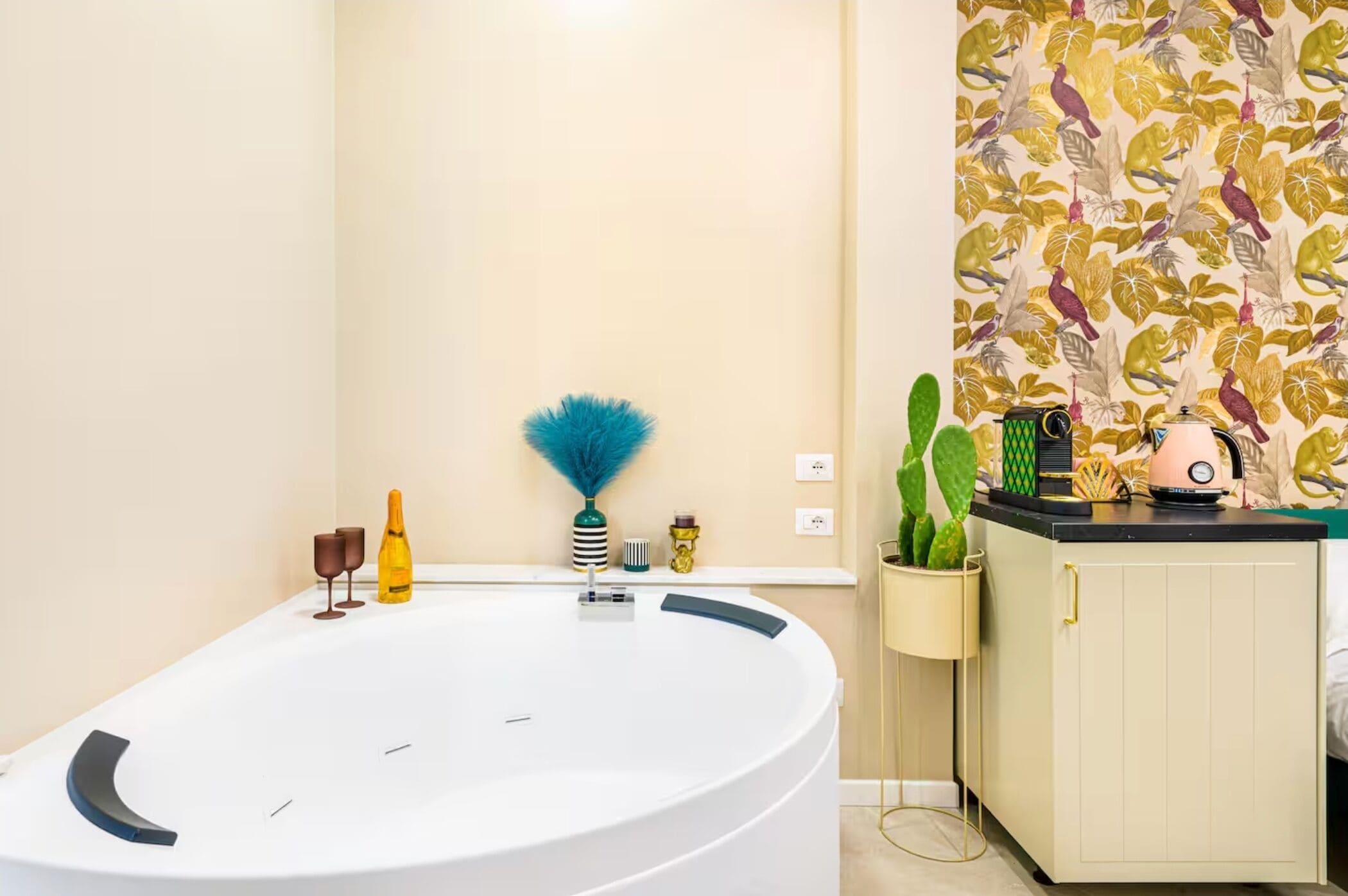 Romantisk dobbeltrom, privat bad | Privat boblebad