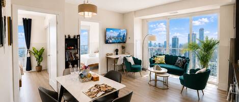 Family Condo, 3 Bedrooms, City View | Living area