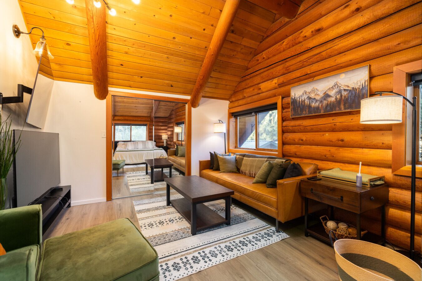 Fernseher, Kamin, Bücher