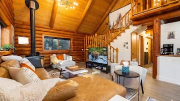 Fernseher, Kamin, BĂŒcher