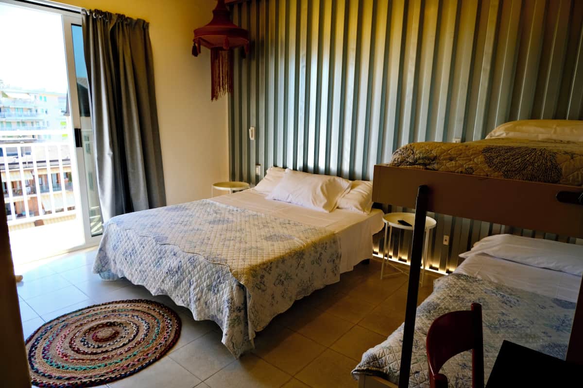 Classic Quadruple Room, Partial Sea View | In-room safe, iron/ironing board (on request), WiFi (free), bed sheets