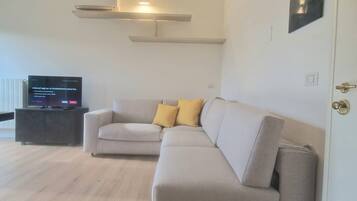 Apartment, 1 Bedroom | Ruang tamu | Buku-buku