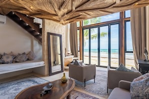 Suite Deluxe, vue mer | Coin séjour