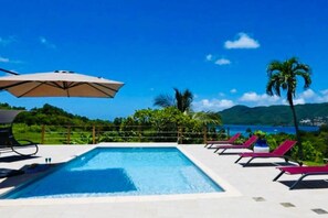 Pool - Superb 3-star Rated villa with sea view (Sainte-Anne)