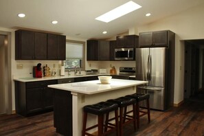 Superior Apartment, Non Smoking, River View | Private kitchen | Coffee/tea maker, toaster, paper towels - Two Bridges Lodge (Bailey)