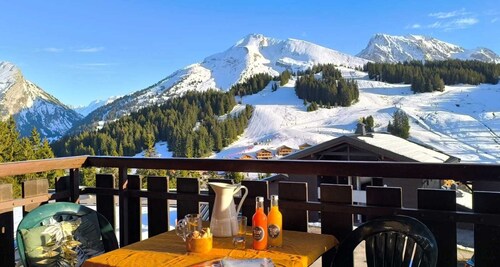 Slow Chalet Tilleuls with mountain view – near ski slopes & hiking  5 pers