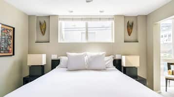3 chambres, coffres-forts dans les chambres, fer et planche à repasser