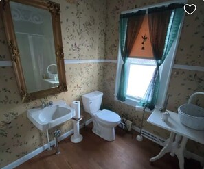 Douche, serviettes fournies, savon, papier toilette