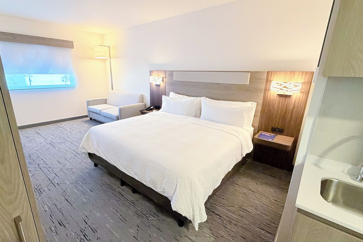 Suite, 1 King Bed | In-room safe, blackout drapes, soundproofing, iron/ironing board