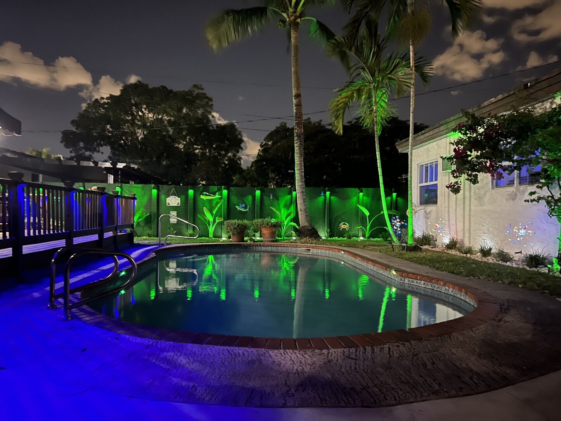 Pool at night