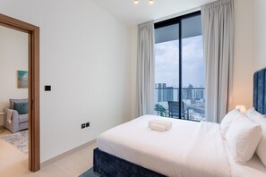 1 bedroom, iron/ironing board, WiFi, bed sheets - Elegant 1 Bedroom l Near to Park and Mall l JVC (Dubai)
