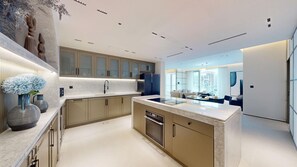 Fridge, microwave, oven, stovetop - Premium 2 Bedroom l Business Bay l Prime Location (Business Bay)