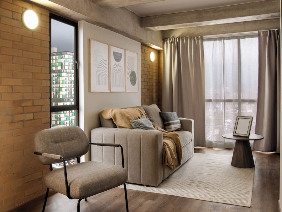 Deluxe Apartment, 1 Double Bed with Sofa bed, Ensuite, City View | Living area | Smart TV