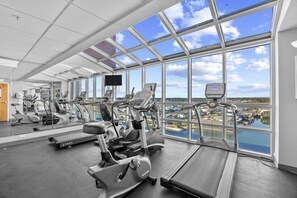 Fitness facility - Prince Resort at Cherry Grove Pier with lazy river (North Myrtle Beach)