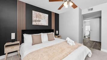 2 bedrooms, iron/ironing board, travel cot, WiFi