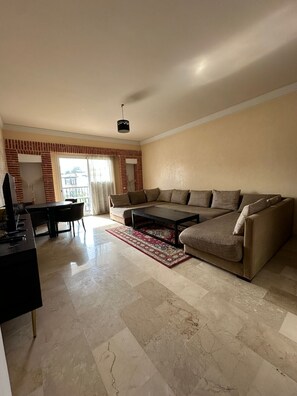Living area - 2BR AGADIR LUXURY APARTMENT MARINA AGADIR PARKING POOL (Agadir)