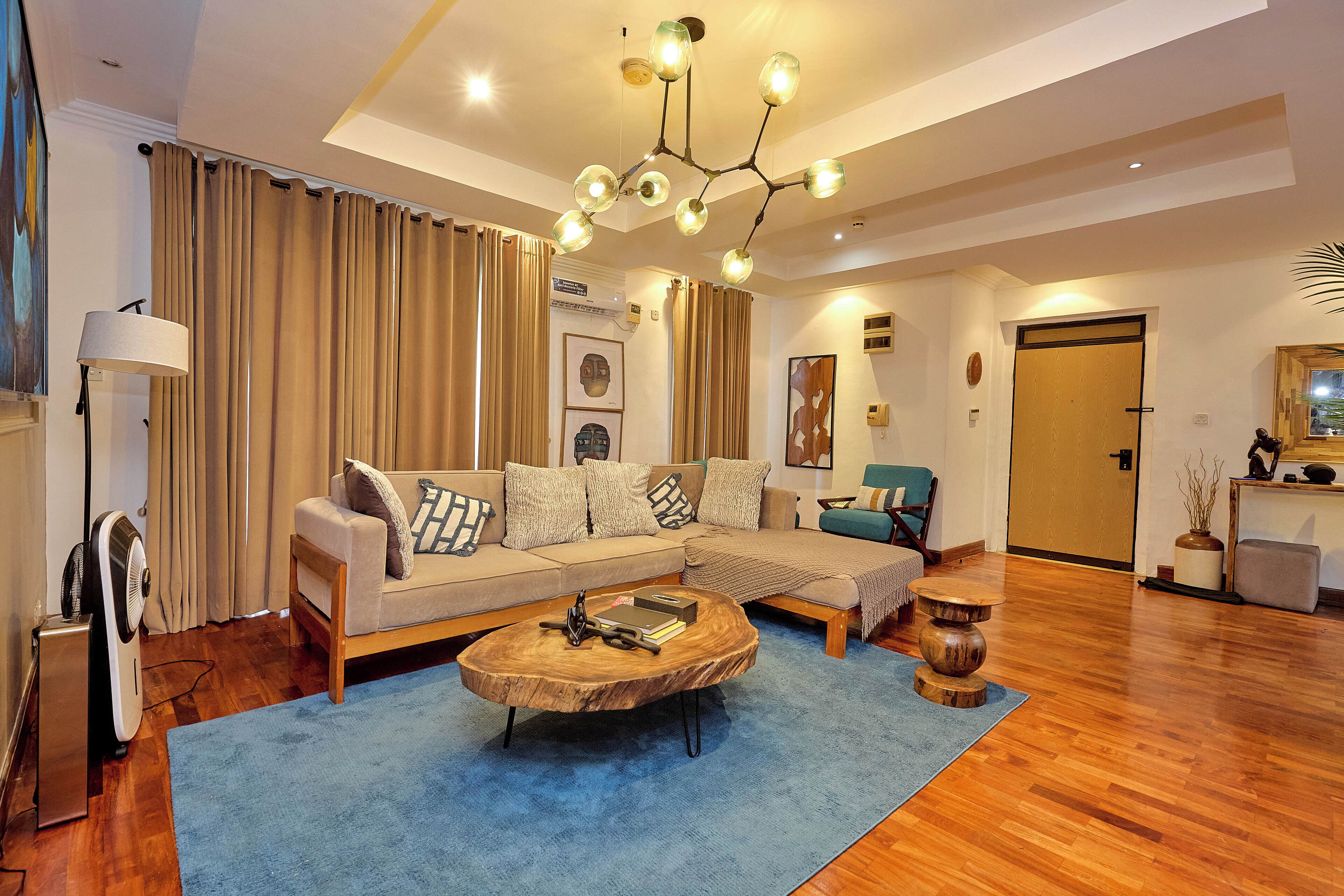 Luksusleilighet, hageutsikt | Oppholdsområde