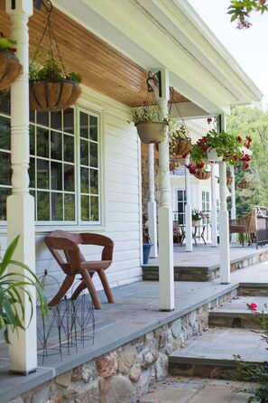 Terrace/patio - Windows on the Stream Suite at French Country Manor B&B (New Providence)