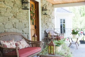 Terrace/patio - Windows on the Stream Suite at French Country Manor B&B (New Providence)