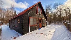 Exterior - Black Bear Den, Pet Friendly Cabin with Shared Lake Access Sleeps 9 Guests (Northwest Piscataquis)