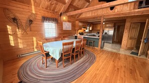 Dining - Black Bear Den, Pet Friendly Cabin with Shared Lake Access Sleeps 9 Guests (Northwest Piscataquis)