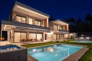Una piscina riscaldata