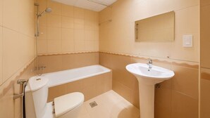 Hair dryer, towels - Convenient Location in JVC Bright 1BR with Balcony (Dubai)