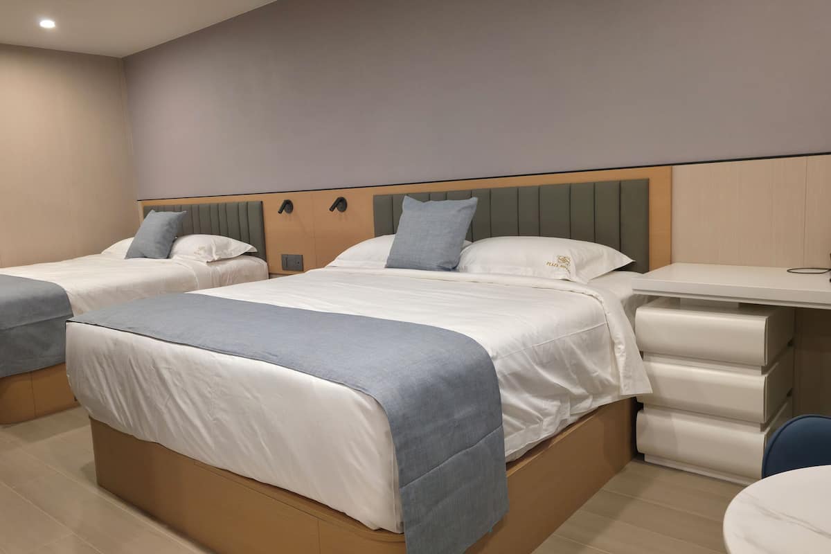 Deluxe Twin kamer | Een kluis op de kamer, verduisterende gordijnen